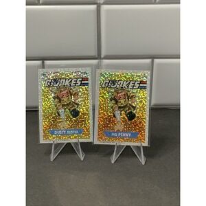 G.I. Jokes Pair FOIL 38a Dusty Buster 38b Pig Penny Mark Pingitore 2022 GI Joe